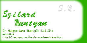 szilard muntyan business card